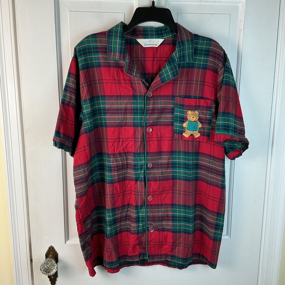 Peter Alexander Plaid Pajama Top Size L